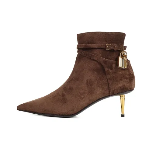 TOM FORD Ankle Boots Women's Low-Top Brown