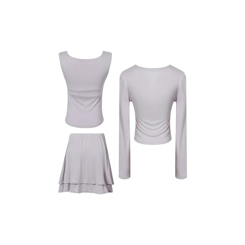 BEAUTIFUL CONFESSION Two Piece Skirt Sets Women's-1
