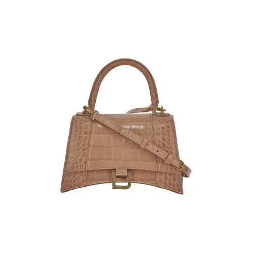 Balenciaga Hourglass Embossed Small Handbag