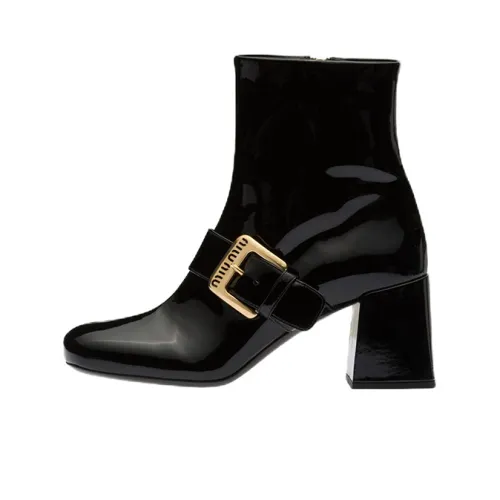 MIU MIU Ankle Boots Women's Black