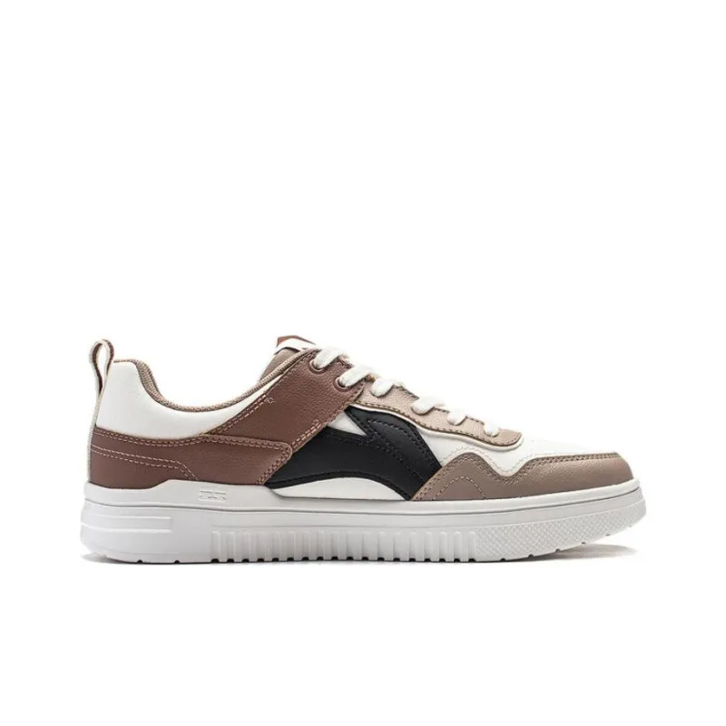 LiNing Qingyun Wear-Resistant Low-Top Skateboard Shoes Men's Mist White-1