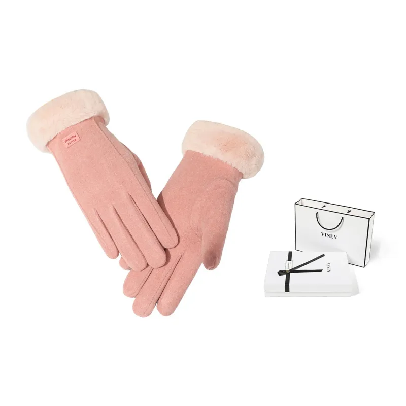 VINEY Polyester Knit Gloves Women's-6