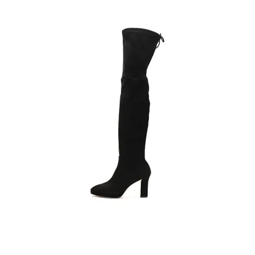 stuart weitzman 100mm Suede Thigh-high Boots