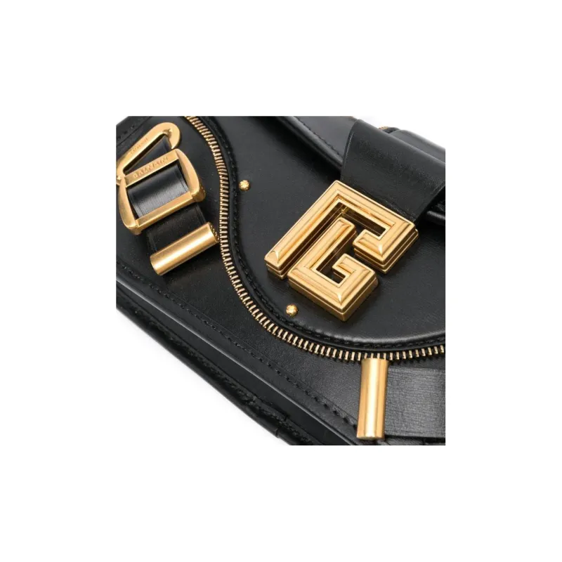 BALMAIN Zip Detailed Shoulder Bag-3