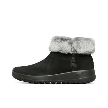 Skechers On The Go Joy Snow Boots Fur 'Black White' Women's