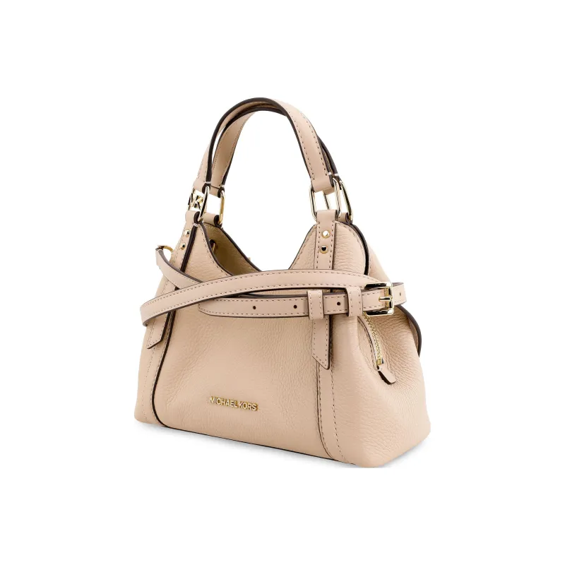 MICHAEL KORS Pebbled Leather Tote Bag Shopping Bag Handbag Shoulder Bag Crossbody Bag Small Size Women's Milk Tea Beige-1
