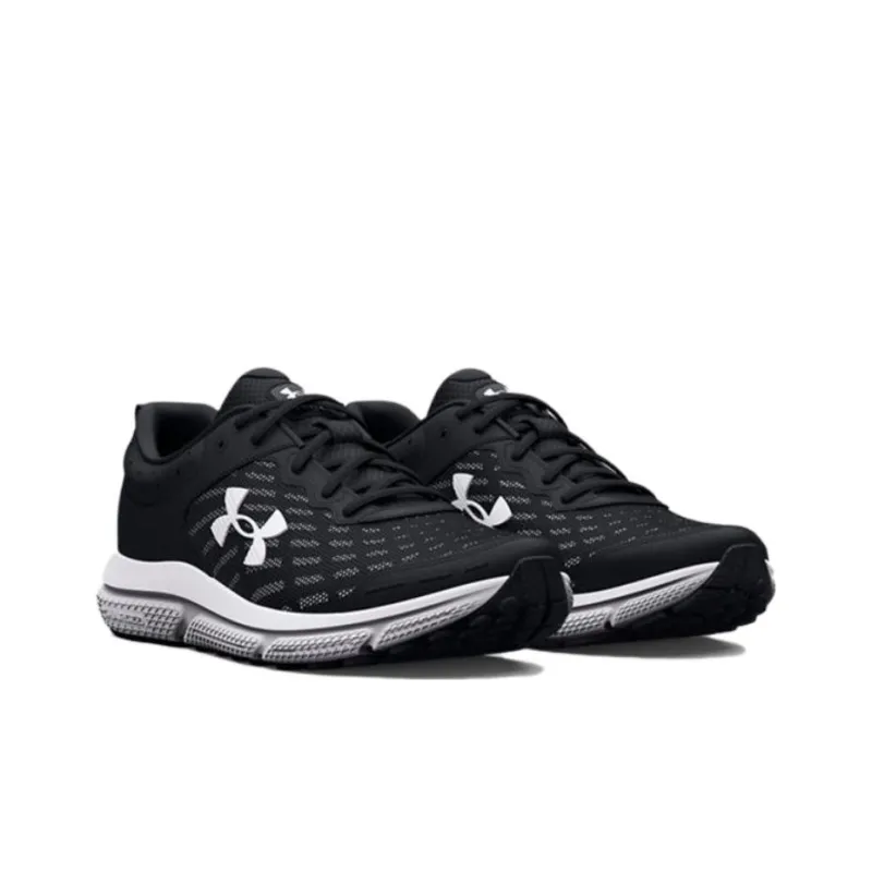 Under Armour Charged Assert 10 4E Wide 'Black White'-2