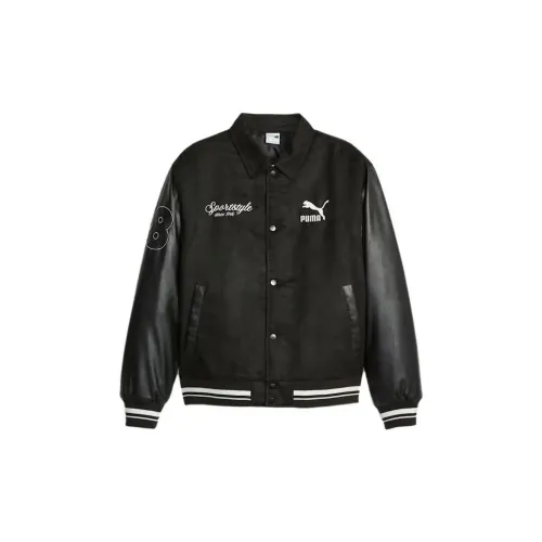 PUMA College Varsity Jackets Men Black