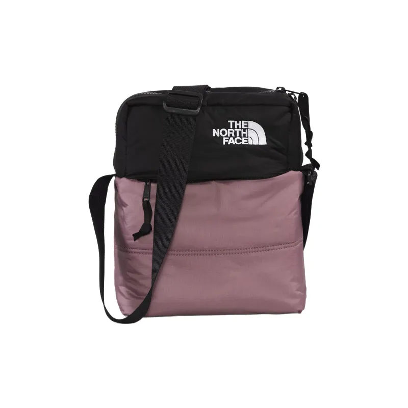 THE NORTH FACE Nuptse Nylon Shoulder Bag, Crossbody Bag Regular Unisex Purple/Black-0