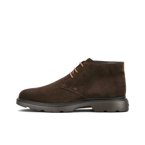 HOGAN H393 Ankle Boots Men Brown