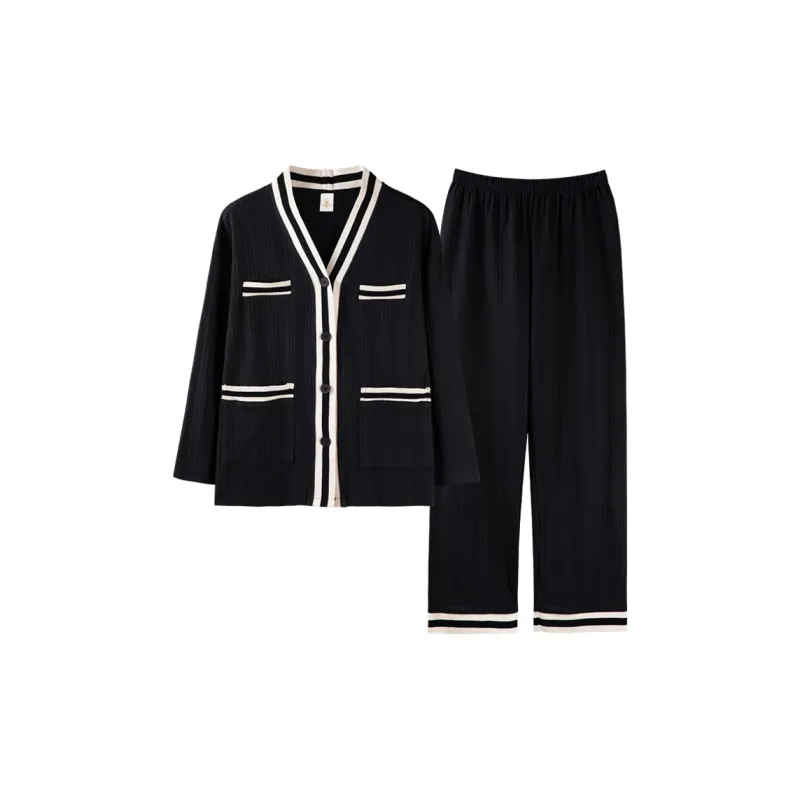 PBENO PD Pajama Set Women's Black-0