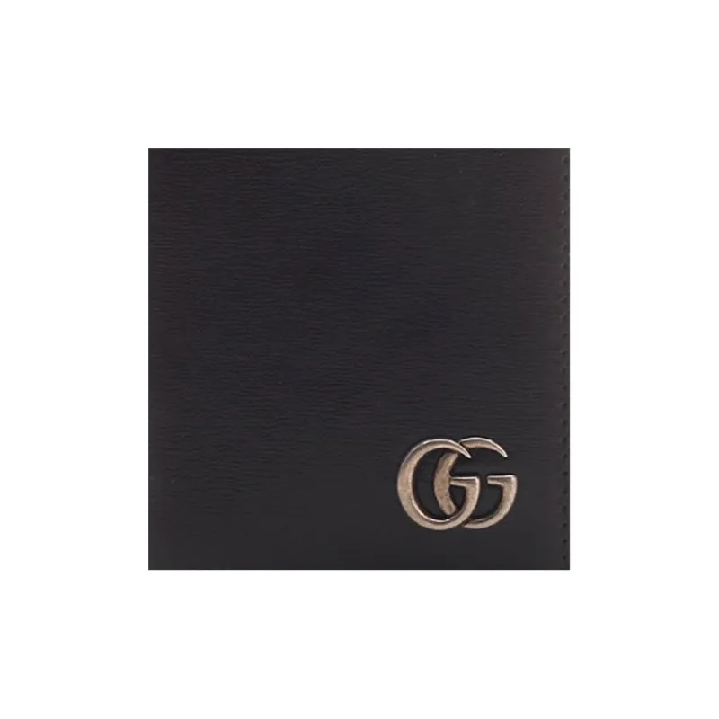 GUCCI Marmont Leather Card Holder Card Holder Men's Black-5