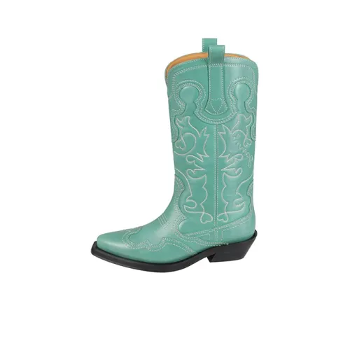 GANNI Knee-high Boots Women's Green