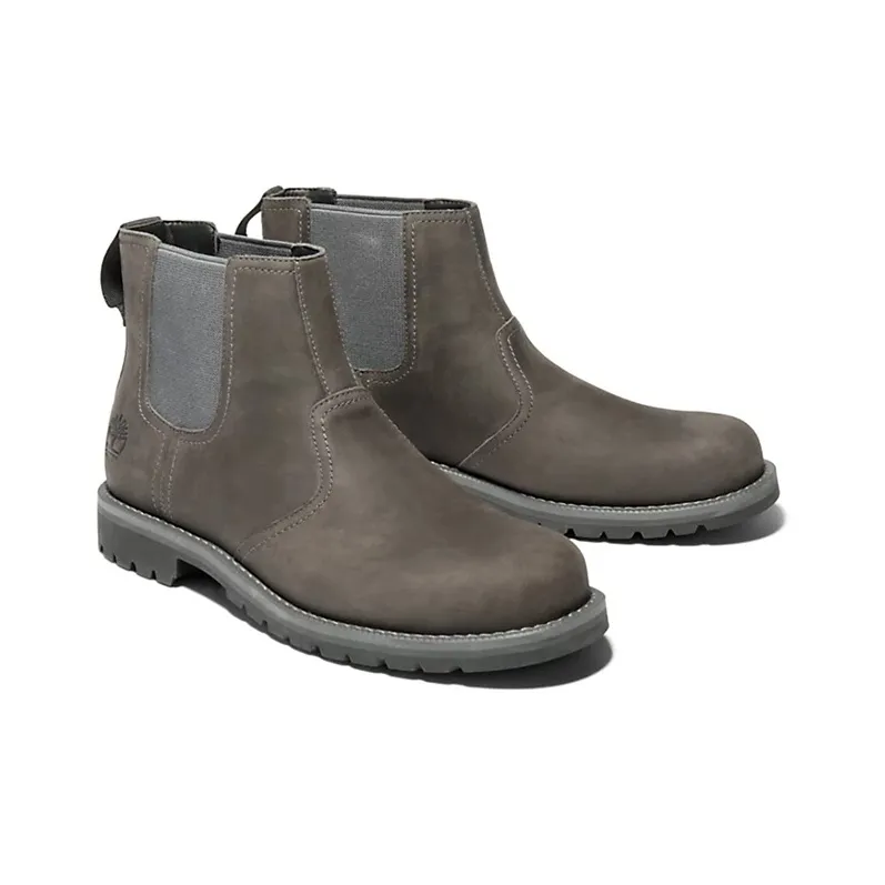 Timberland Larchmont Chelsea Boots Men Mid-Top Linen Green-3