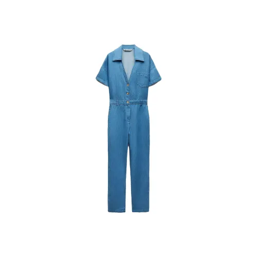 ZARA Jumpsuits Women's Blue