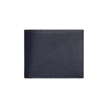 HERMES Citizen Twill Evercolor Calfskin Card Holder Regular Men's Midnight Blue/Sapphire Blue