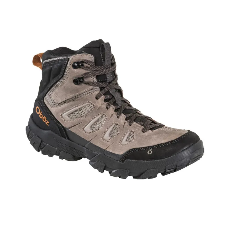 Oboz Footwear Sawtooth Cushioning Wear-Resistant Mid-Top Outdoor Shoes Men's Brown-2