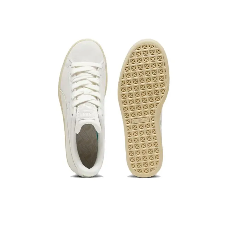 PUMA Suede Slip Resistant Cushioning Low Top Skateboard Shoes Women's Beige-3
