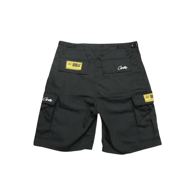 Corteiz Cargo Shorts Unisex Black-1