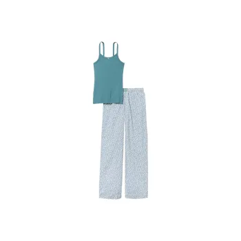 Victoria's Secret Cotton Tank Tee Jama Set Pajama Set Women's Blue