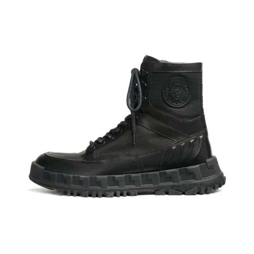 VERSACE Ankle Boots Men Black