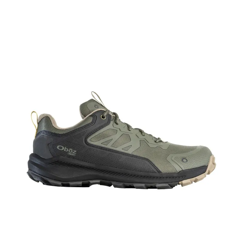 Oboz Footwear Katabatic Waterproof Cushioning Wear-Resistant Low-Top Outdoor Shoes Men's Green-1