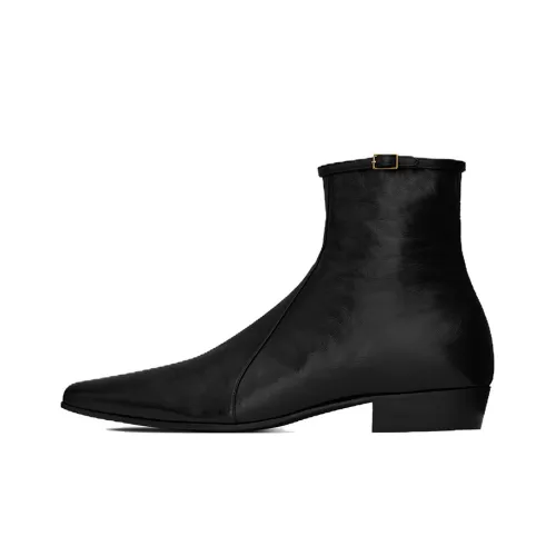 SAINT LAURENT Romeo Calf-leather Ankle Boots