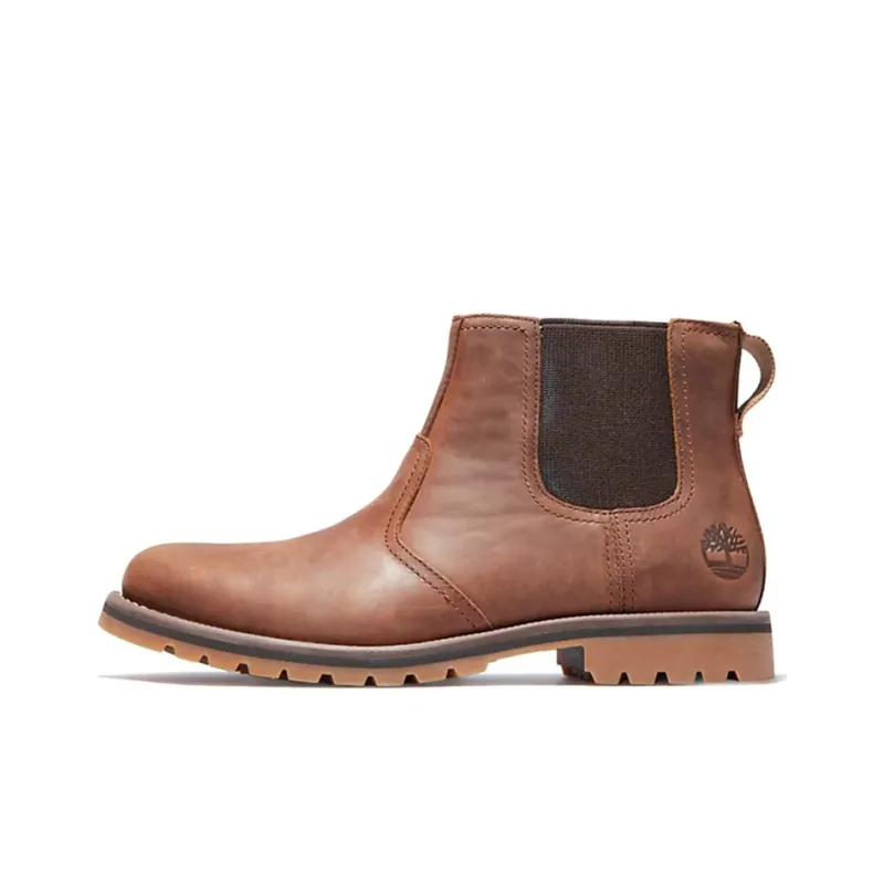 Timberland Larchmont Chelsea Boots Men Mid Top Brown-0