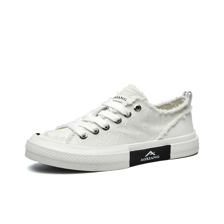 Oak Elephant Low-Top Canvas Shoes Unisex Black-1