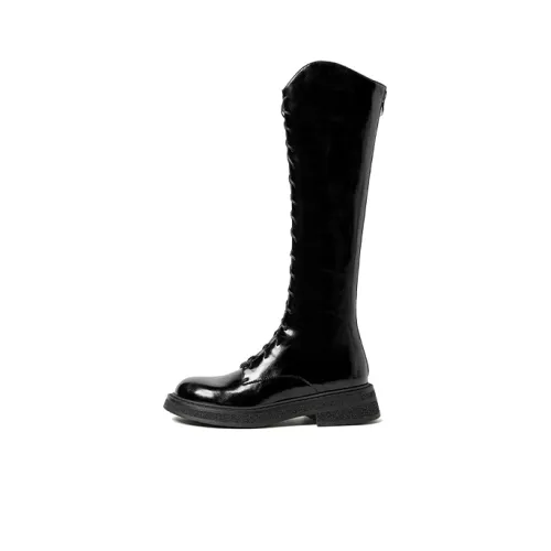 Q.VONTON Knee-high Boots Women's Black