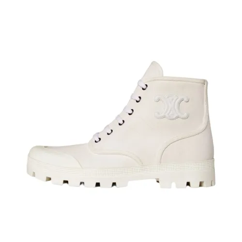 CELINE Ankle Boots Women's White