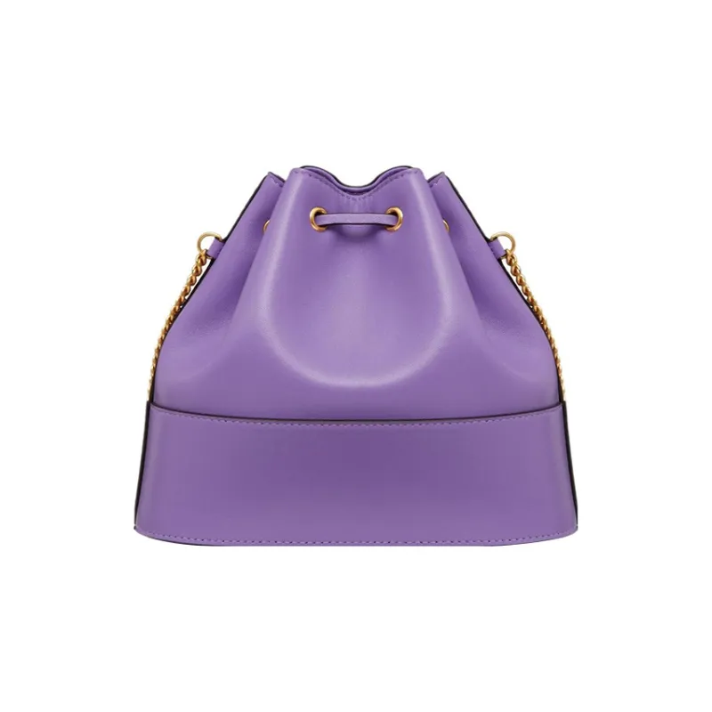 Valentino GARAVANI Leather Bucket Bags Shoulder Bag Crossbody Bag Mini Women's Purple-2