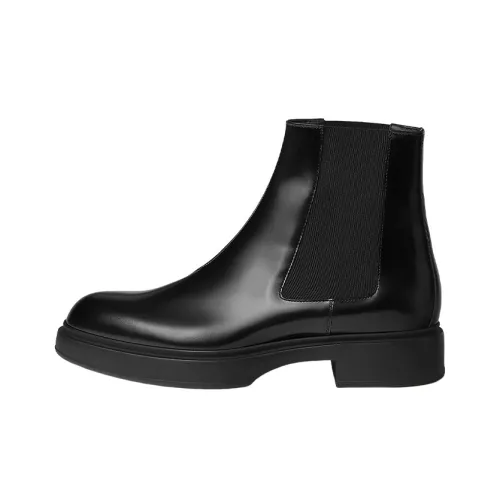 HERMES Chelsea Boots Men Black