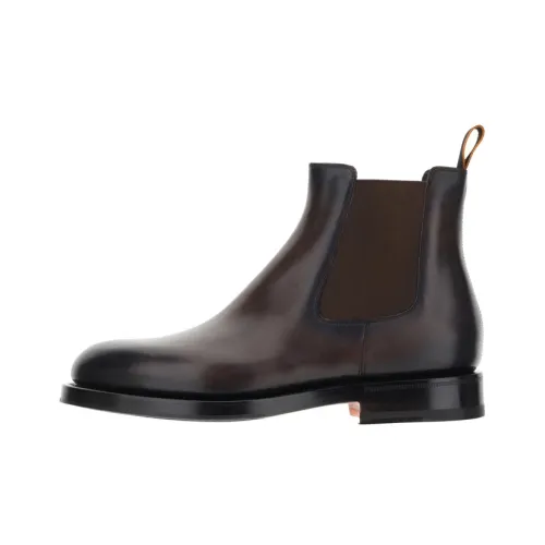 Santoni Chelsea Boots Men Brown