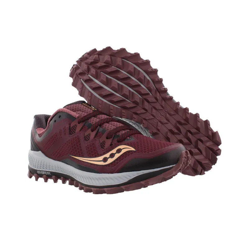 Saucony Cushioning Anti-Slip And Wear-Resistant Low-Top Running Shoes Women's Black Red-4