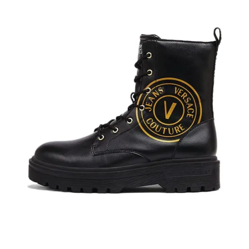 VERSACE JEANS Couture Ankle Boots Men Black