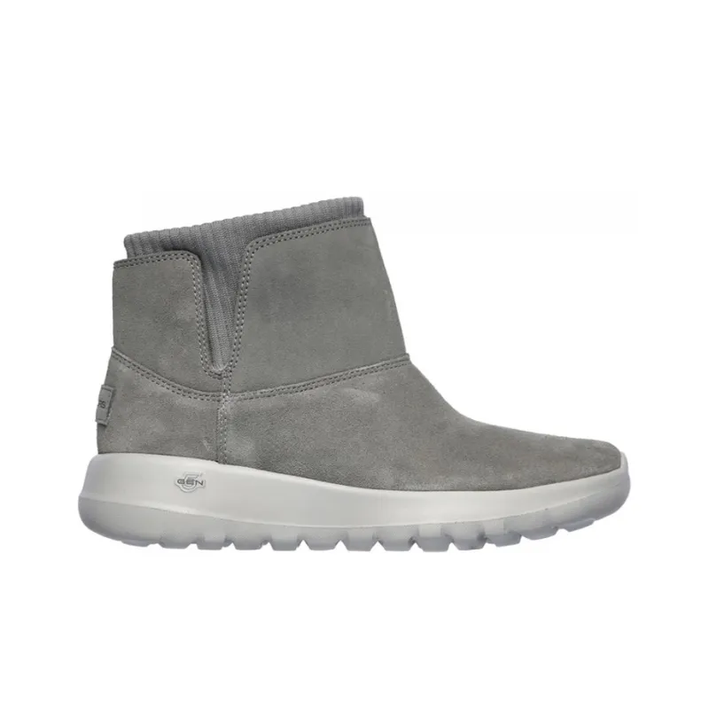 Skechers One The Go Socks Stitching Short Boots 'Dark Grey' Women's-1