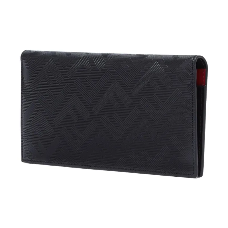 FENDI Leather Wallet Men's Black-1