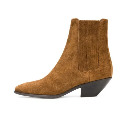 SAINT LAURENT West Chelsea Boots Women's Brown