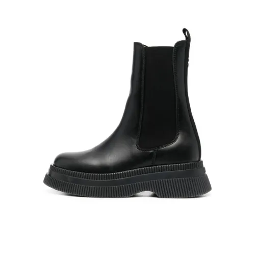 GANNI Creepers Leather Chelsea Boots