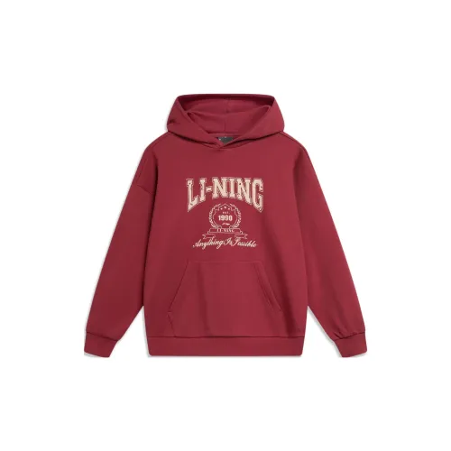 LINING Sports Life Collection Sweatshirts Unisex Bicycles Red