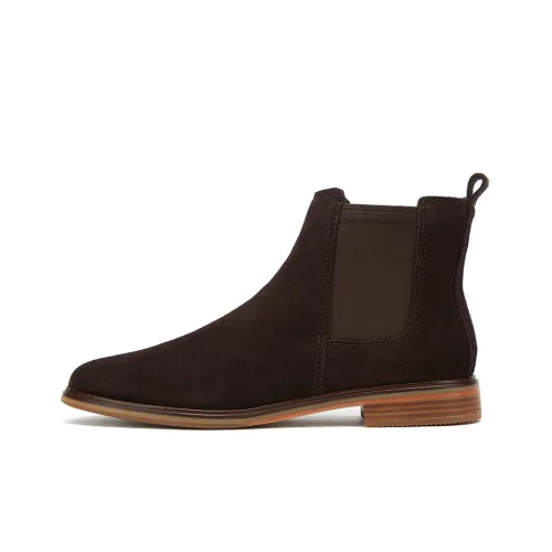 Clarks Chelsea Boots Women's Dark Brown