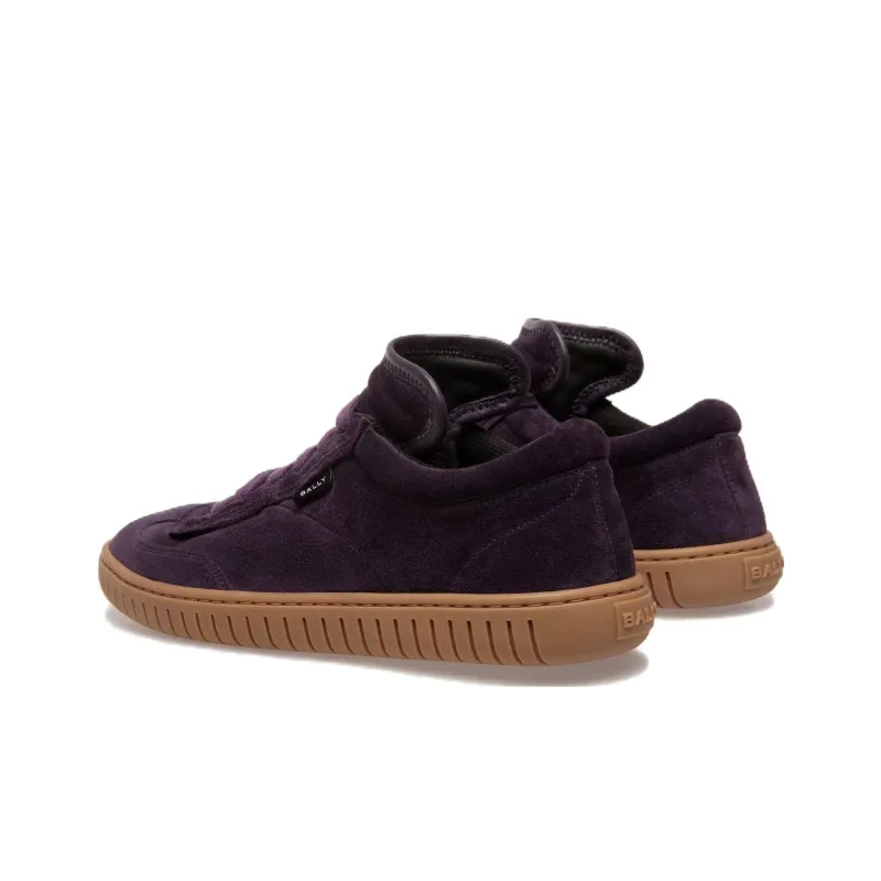 BALLY Player Lace-up Suede Sneakers-3