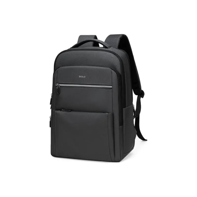 POLO Fabric 17.3 Inches Computer Graduation Travel Backpack For Men Backpack Extra Large Men's Gray-0