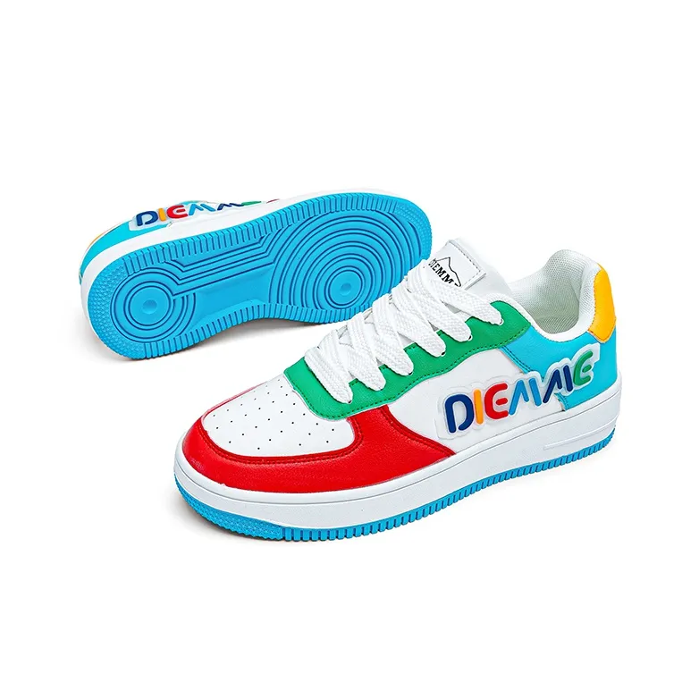 DIEMME Glow In The Dark Slip Resistant Cushioning Abrasion Resistant Low Top Skateboard Shoes Unisex-11