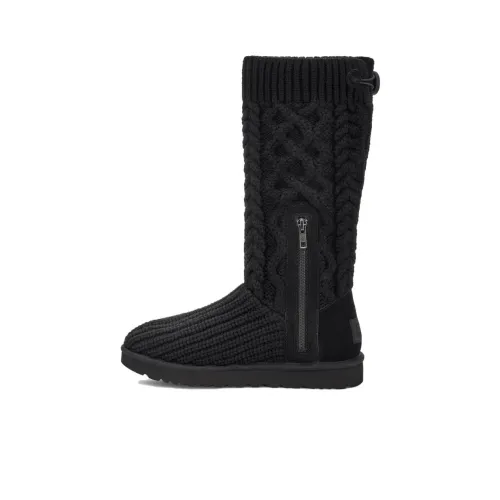 UGG Classic Cardi Cabled Knit Boot Black Women's