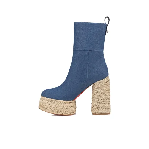 Christian Louboutin Espabooty Ankle Boots Women's Blue