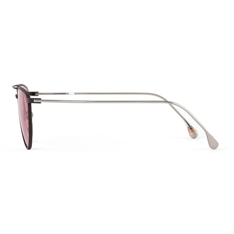 Paul Smith Metal Irregular Shape Sunglasses Unisex Silver-2