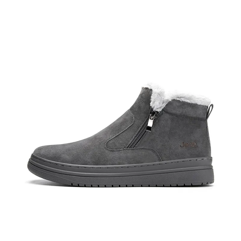 Jeep Ankle Length Snow Boots Gray-0