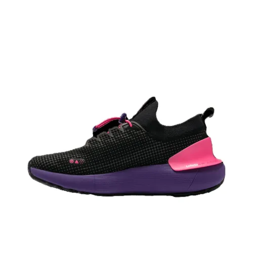 Under Armour HOVR Phantom 3 Running Shoes Unisex Low-Top Black/Pink/Purple